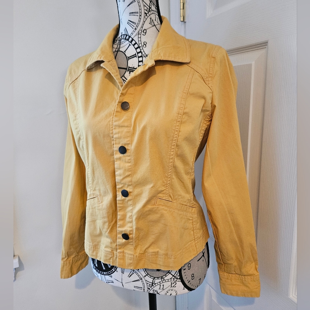 Pendleton Womens Yellow Button-Up Jacket Size Sma… - image 1
